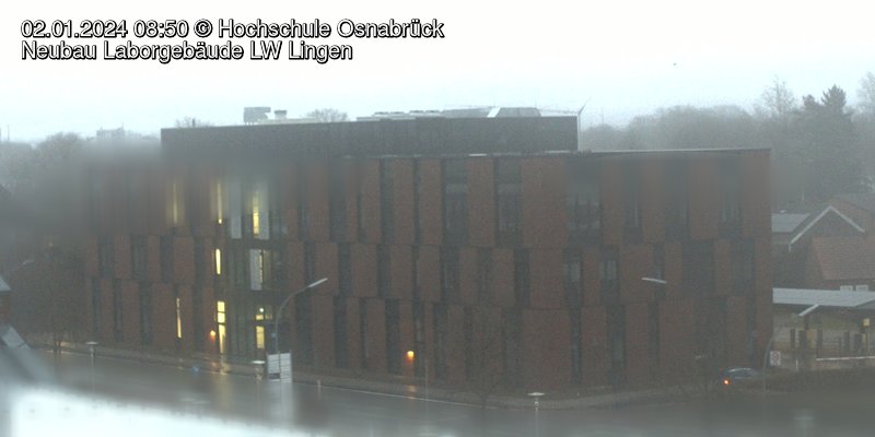 Live-Bild Neubau Laborgebäude Lingen (Geb. LW)